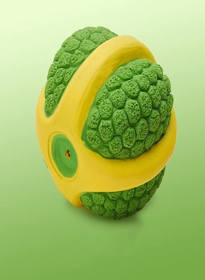 PETLICIOUS & MORE لعبة جرو من اللاتكس تصدر صوتاً على شكل كرة بطيخ خضراء (متوسطة) من PETLICIOUS & MORE EETOYS - Image 5